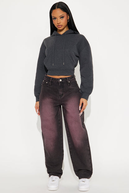 Candice Lounge Hoodie - Charcoal