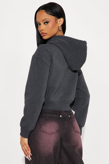 Candice Lounge Hoodie - Charcoal
