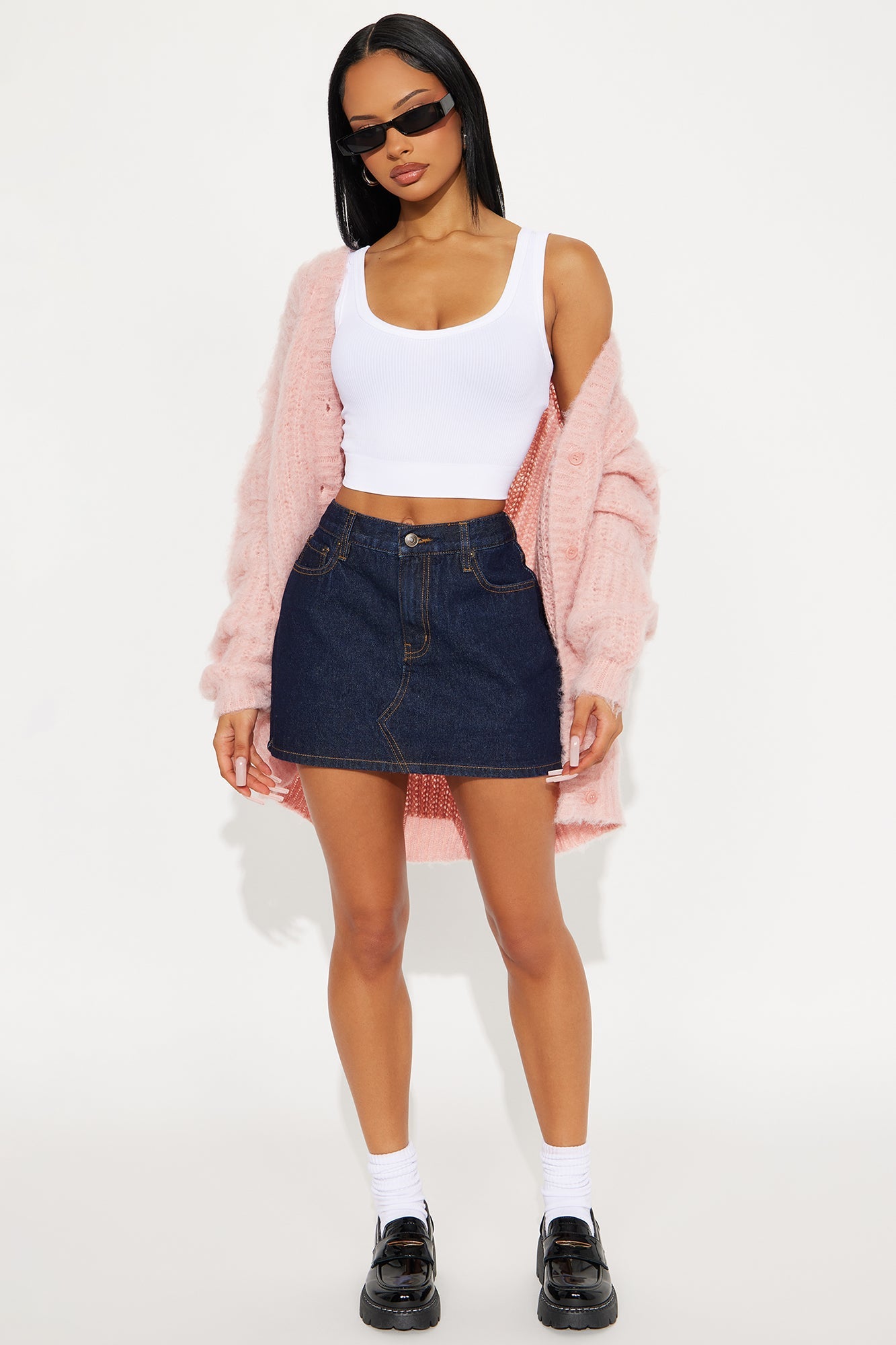 Cotton Candy Vibes Cardigan - Pink