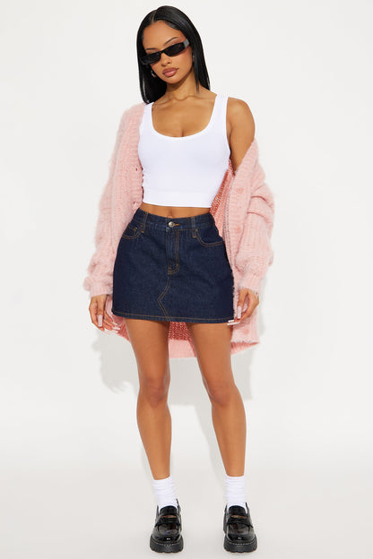 Cotton Candy Vibes Cardigan - Pink