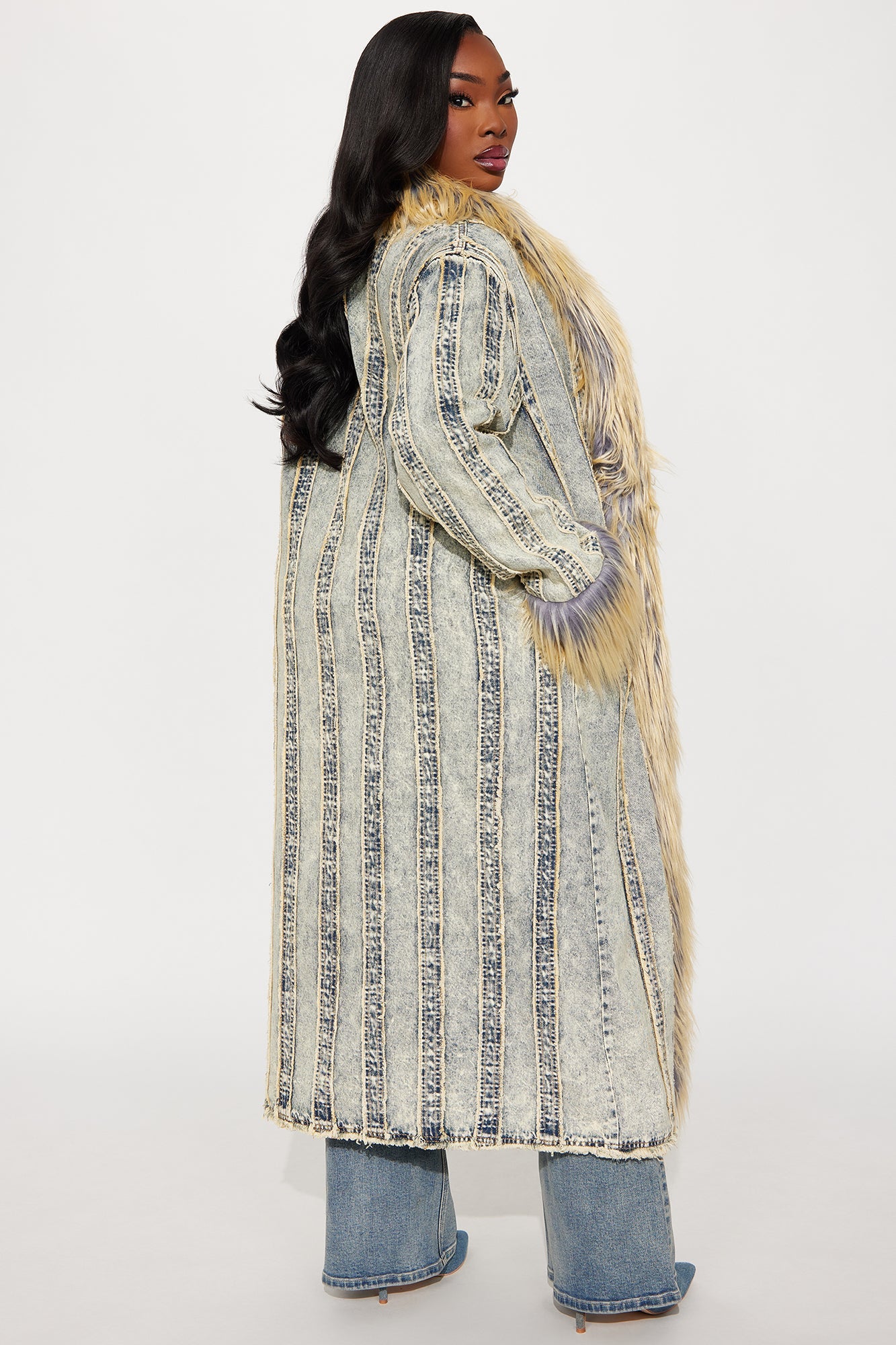 Love Me Not Washed Denim Coat - Vintage Wash