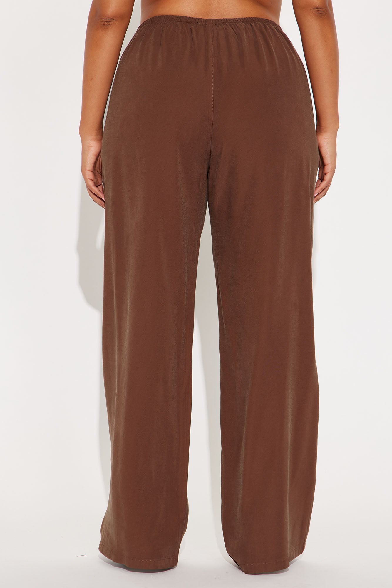 Lolita Wide Leg Lyocell Pant - Brown