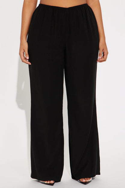 Lolita Wide Leg Lyocell Pant - Black