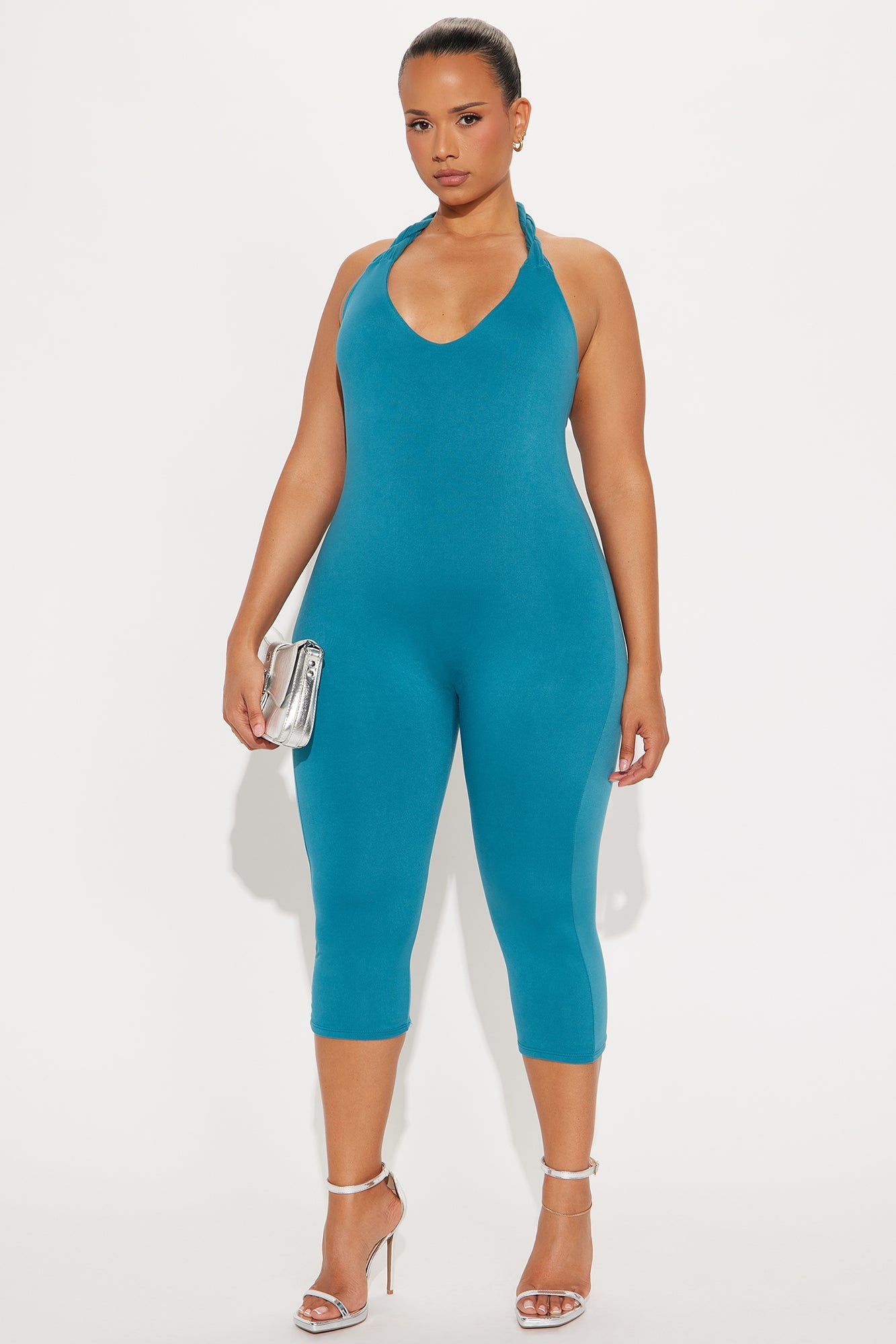 Endless Memories Capri Jumpsuit - Teal