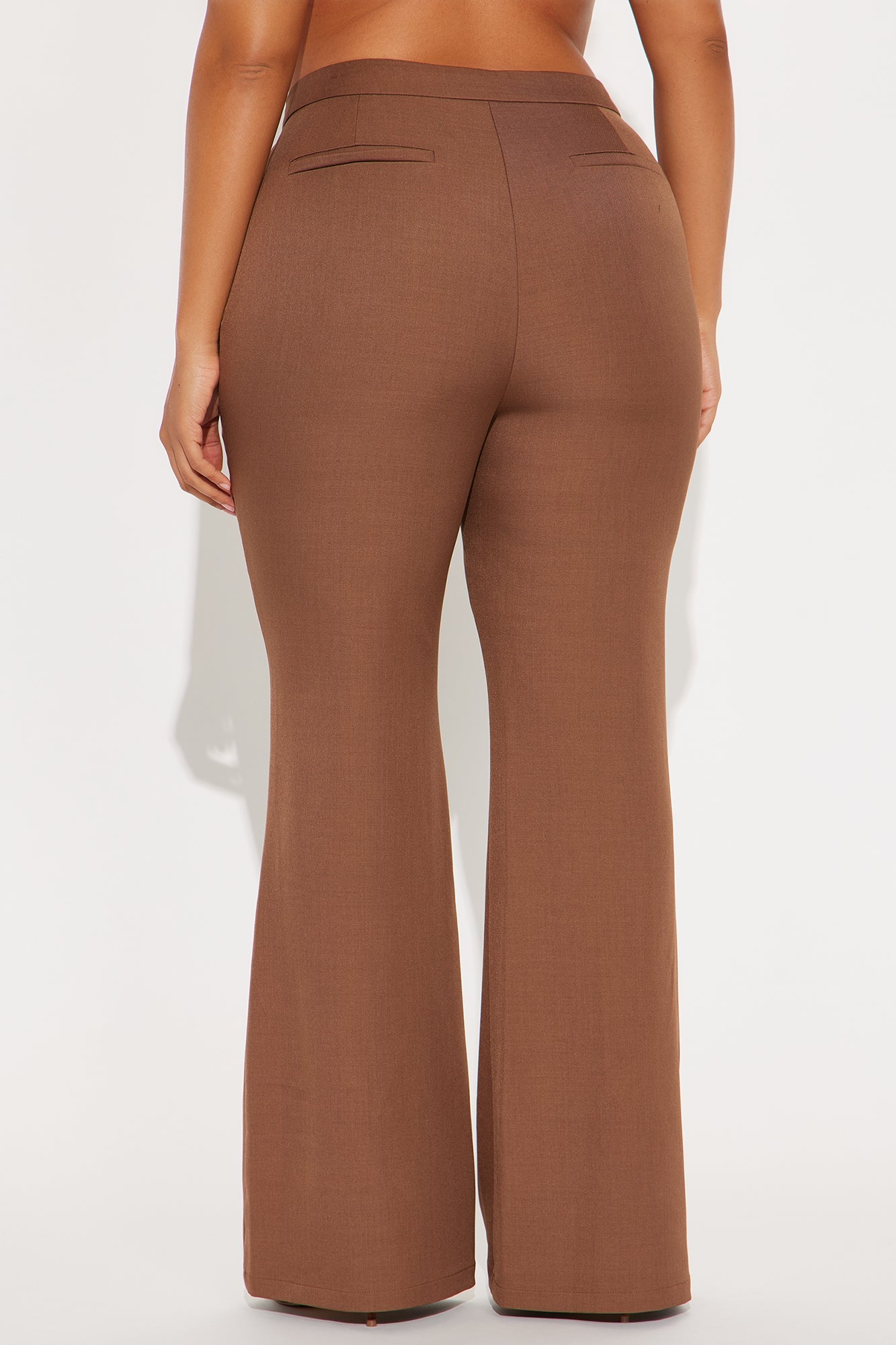 Octavia Flare Trouser Pant 33″ - Brown