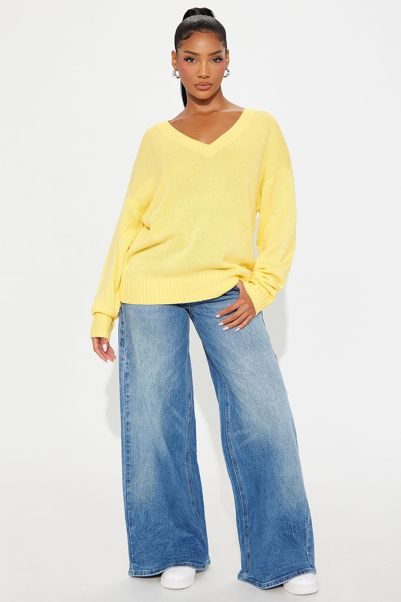 My Favorite Oversized Sweater - Butter Yellow