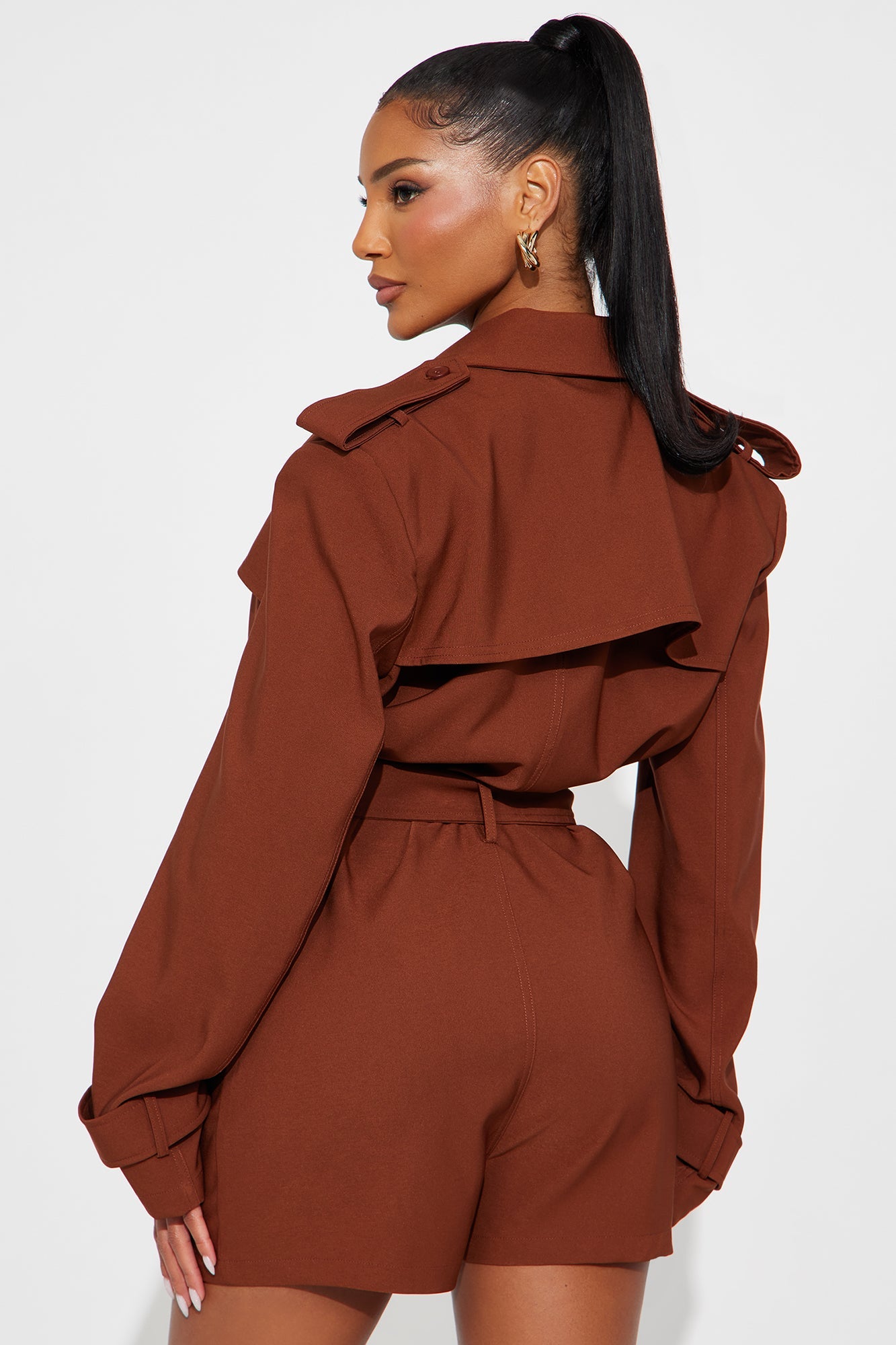 Jenner Blazer Romper - Mocha