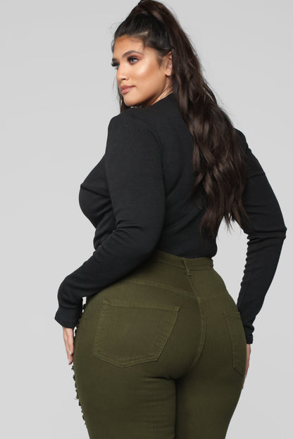 Grind Time Beyond Long Sleeve Bodysuit - Black