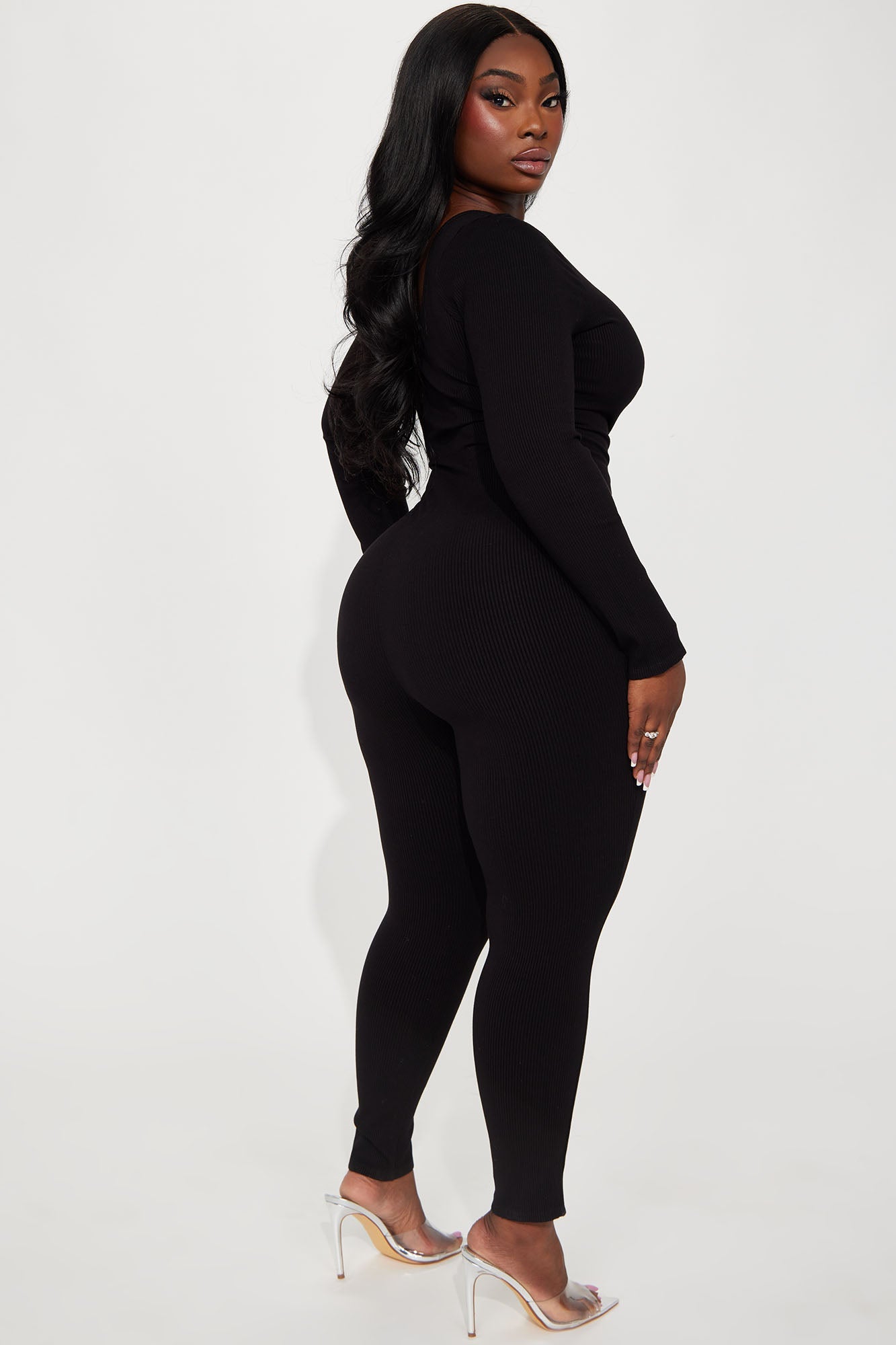Halie Snatched Jumpsuit - Black