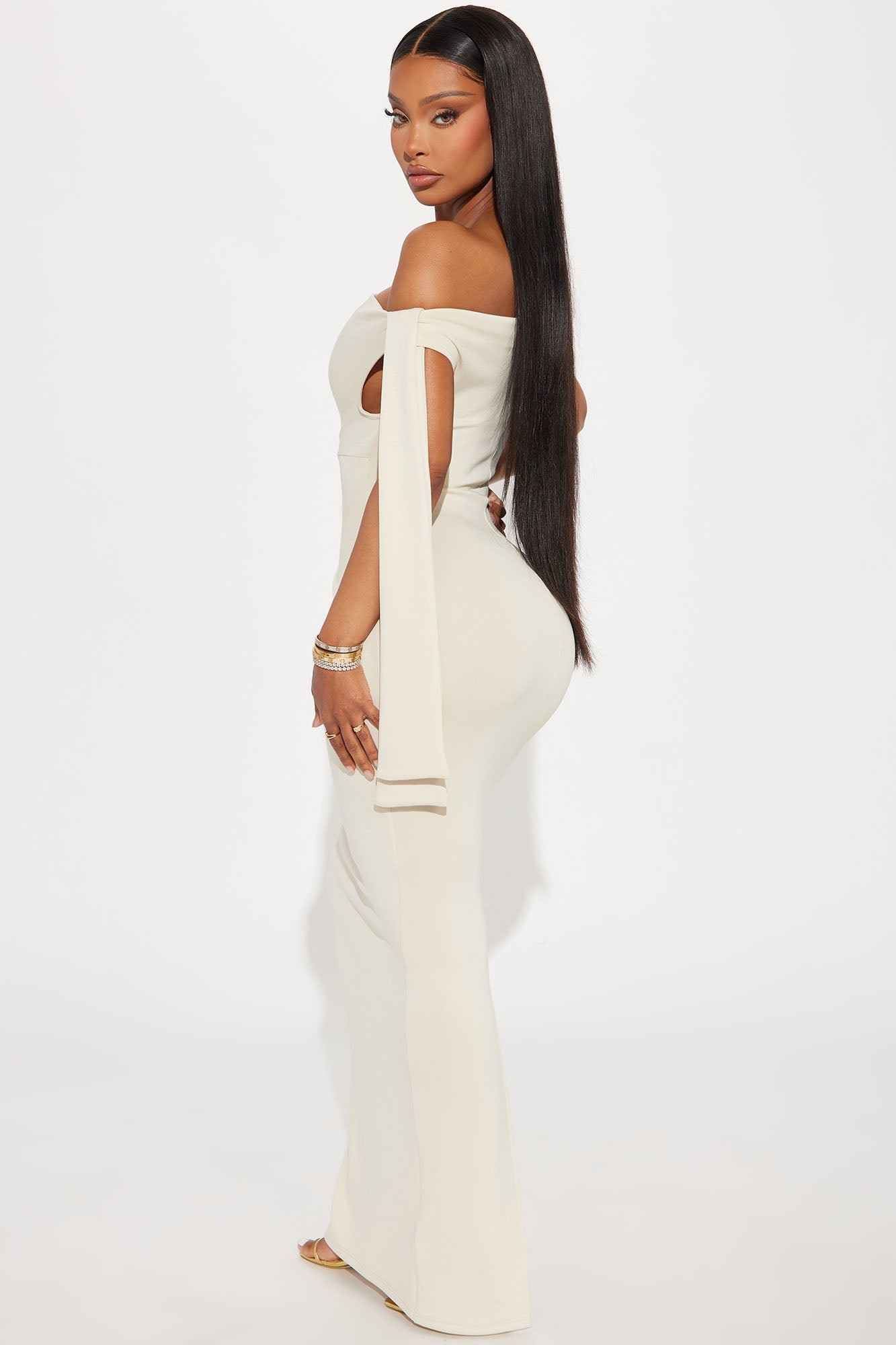 Paris Knotted Maxi Dress - Stone