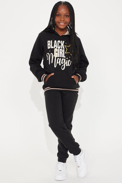 Mini Girl Magic Fleece Set - Black