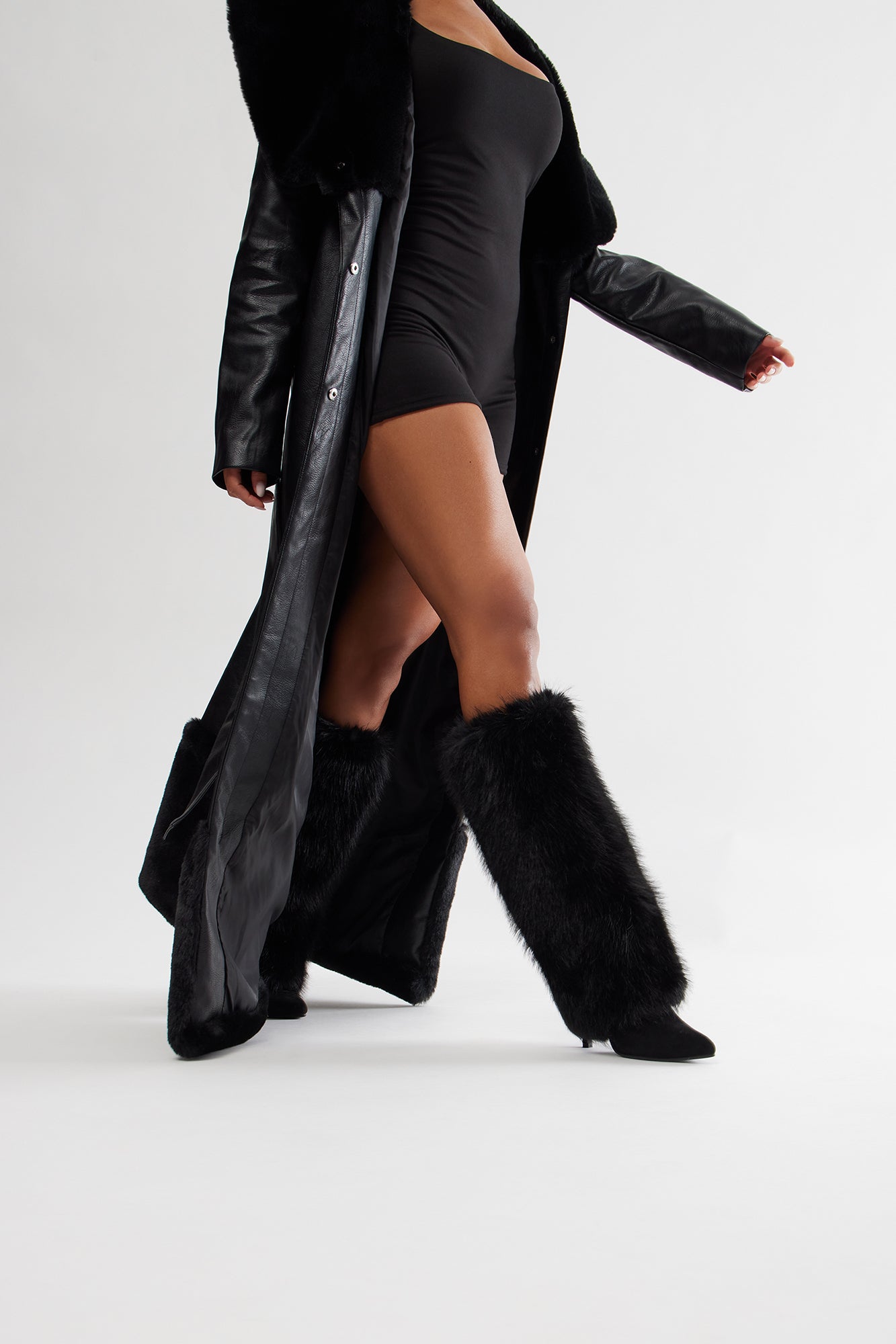 Go All Out Knee High Boots - Black