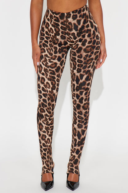 Wild One High Rise Leopard Footed Legging - Leopard