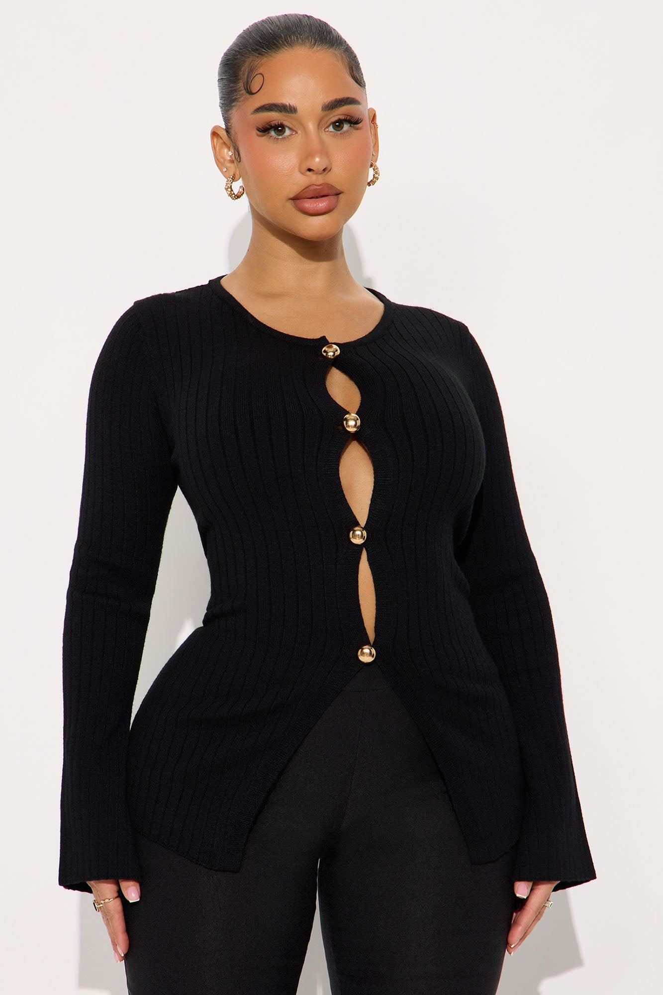 Felicity Hardware Cardigan - Black