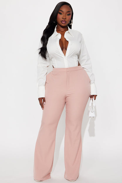Octavia Flare Trouser Pant 33″ - Pink