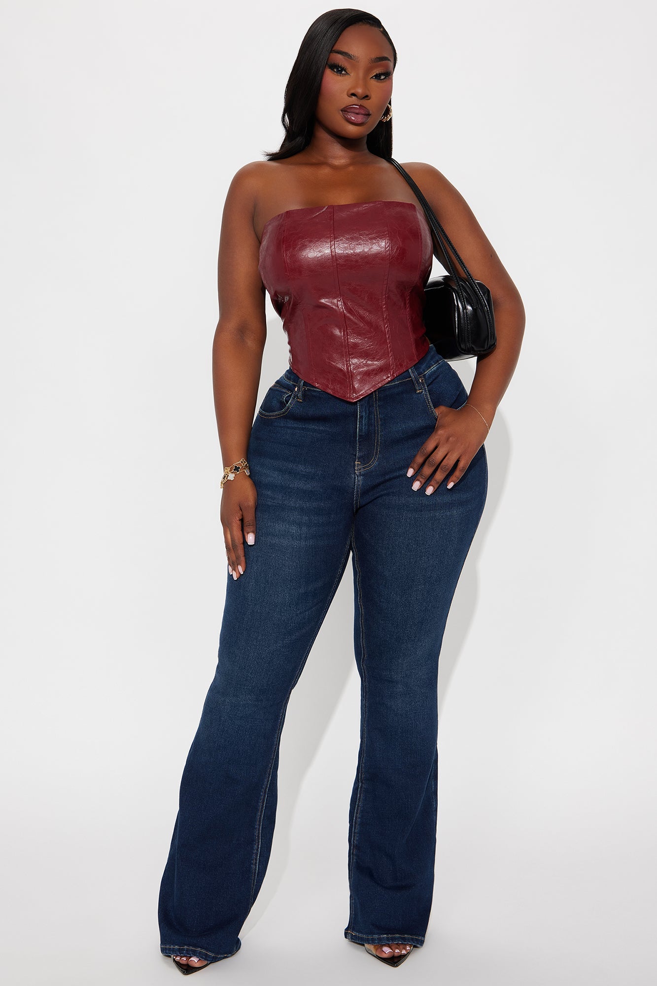 Kenny Mid Rise Flare Jeans - Dark Wash