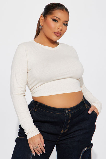 Robin Long Sleeve Top - Oatmeal