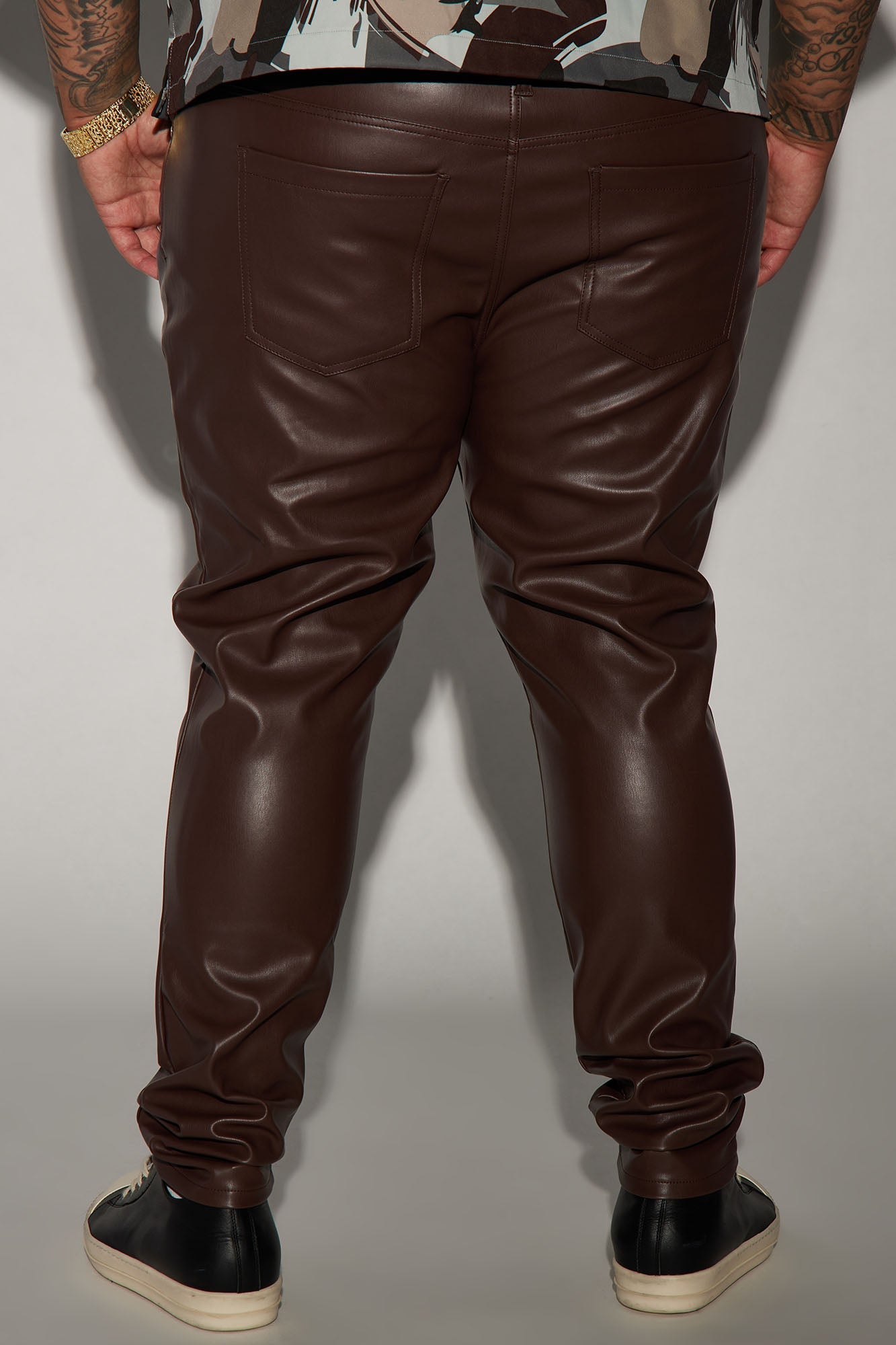 Your Favorite Faux Leather Skinny Pants - Dark Brown