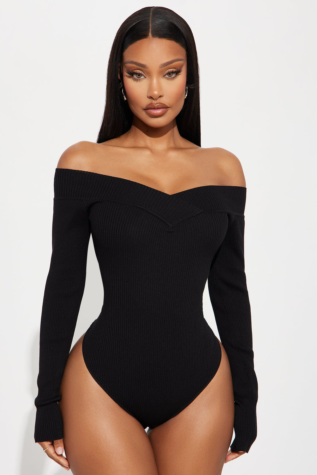 Sam Sweater Bodysuit - Black