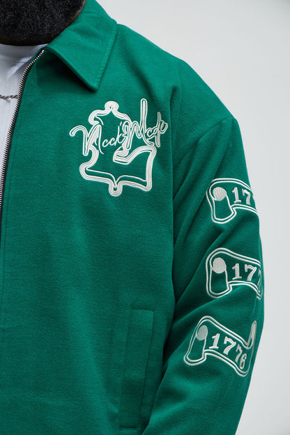 Independence Varsity Jacket - Kelly Green