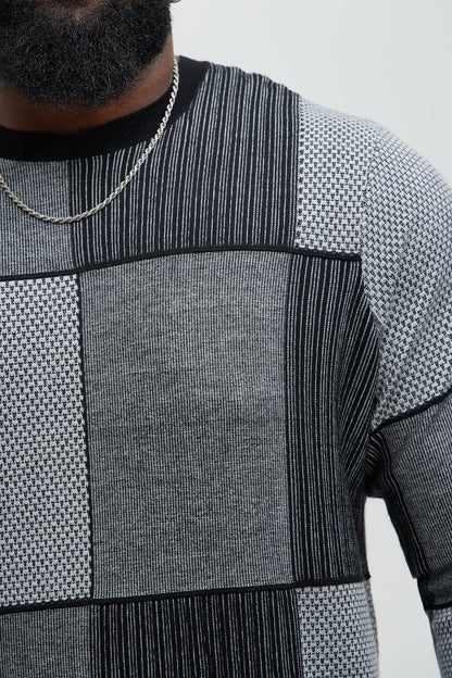 Better And Better Crewneck Sweater - Black/combo