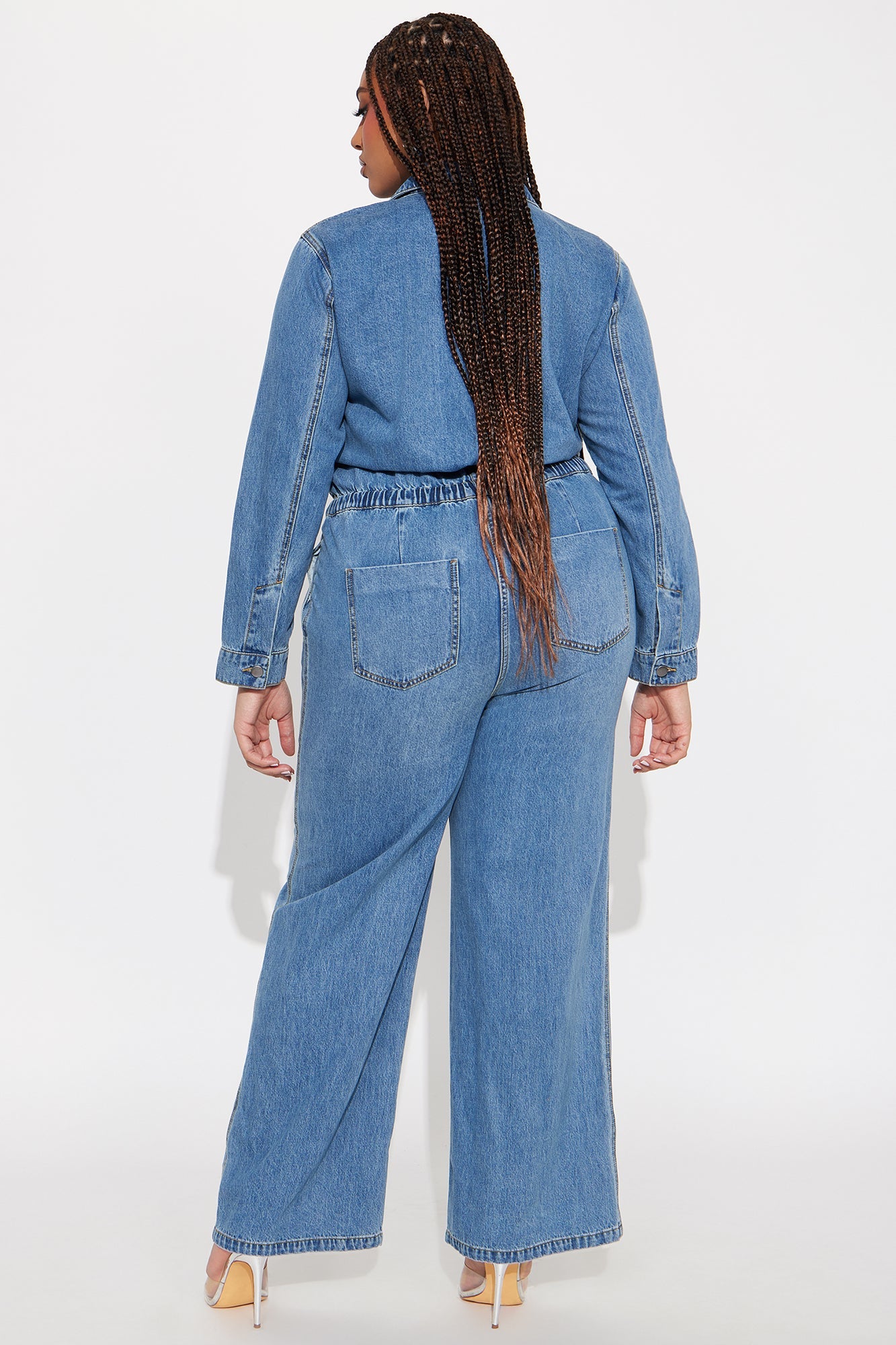 Charlie Denim Jumpsuit - Medium Wash