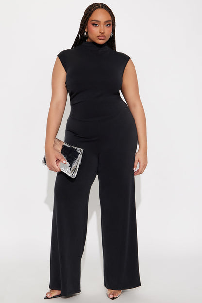 Ariela Wide Leg Jumpsuit - Black