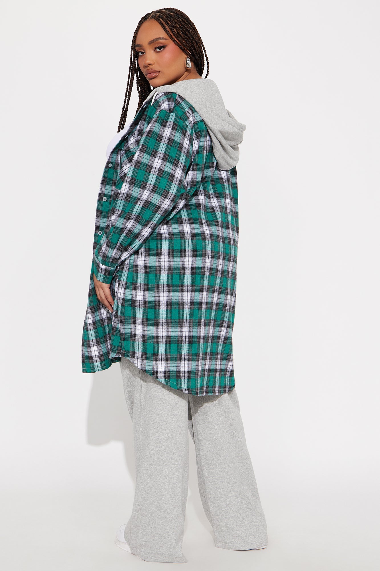 Parker Plaid Pant Set - Green/combo