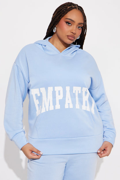 Setting Intentions Fleece Sweatsuit Set - Light Blue