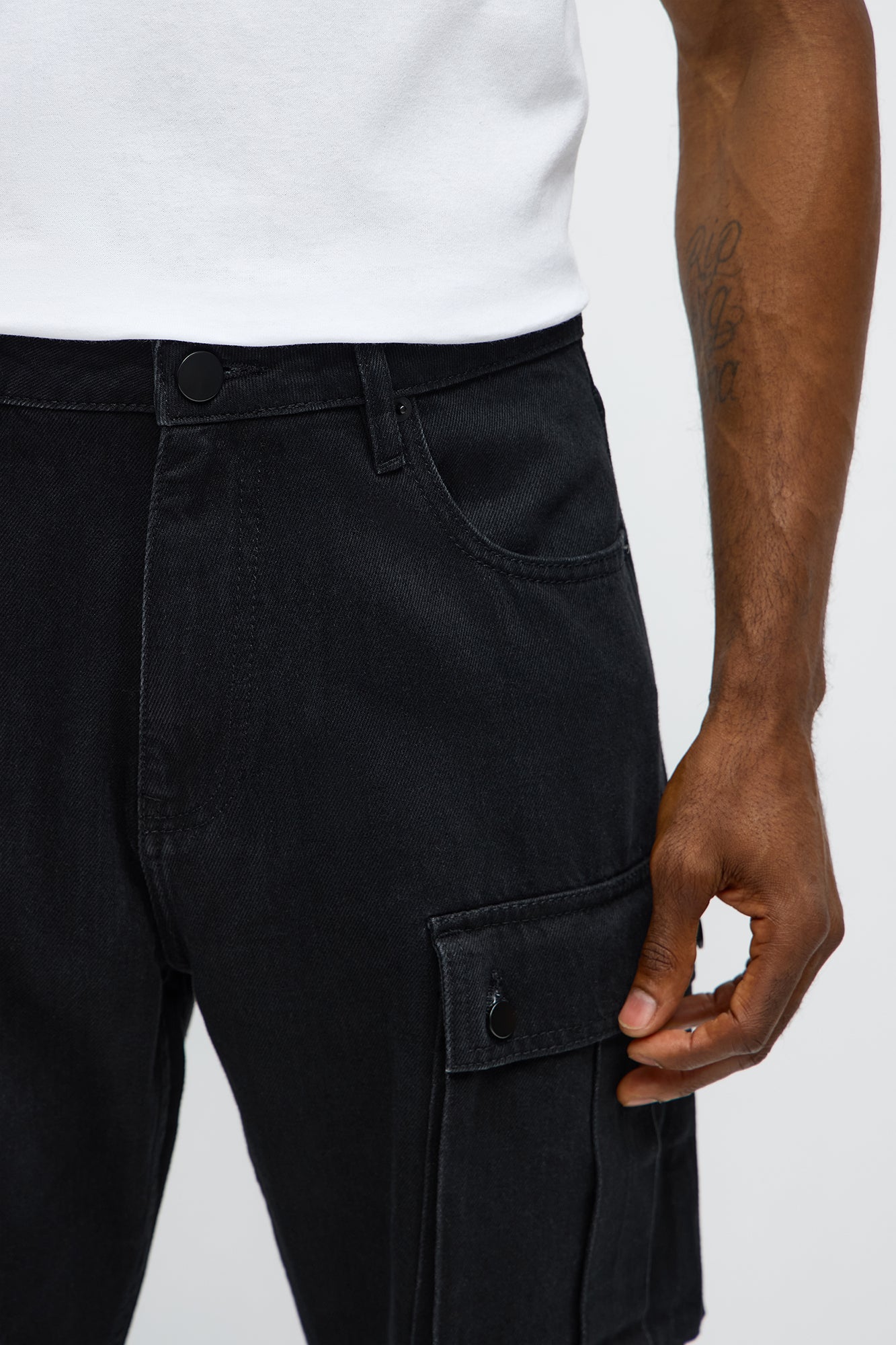 Tobias Carpenter Flare Jeans - Black