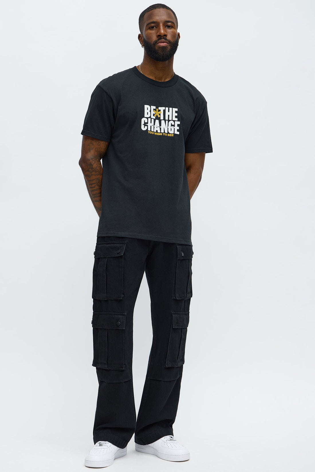 Be The Change Short Sleeve Tee - Black