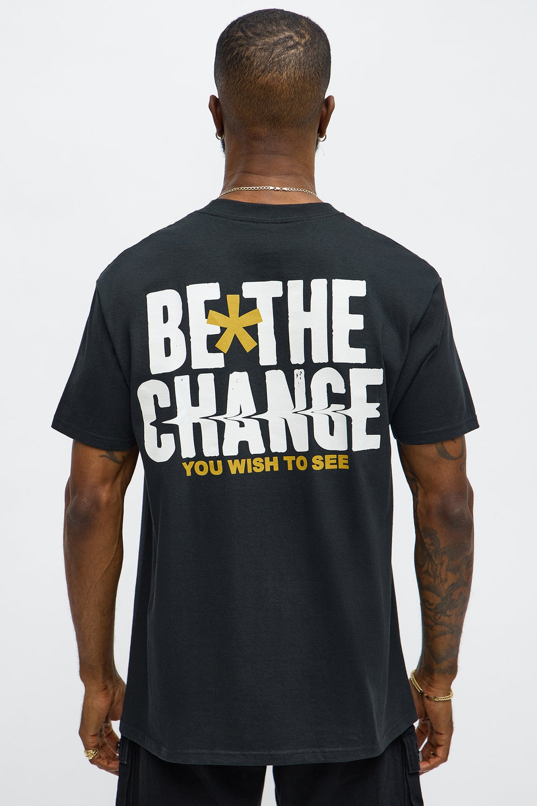 Be The Change Short Sleeve Tee - Black