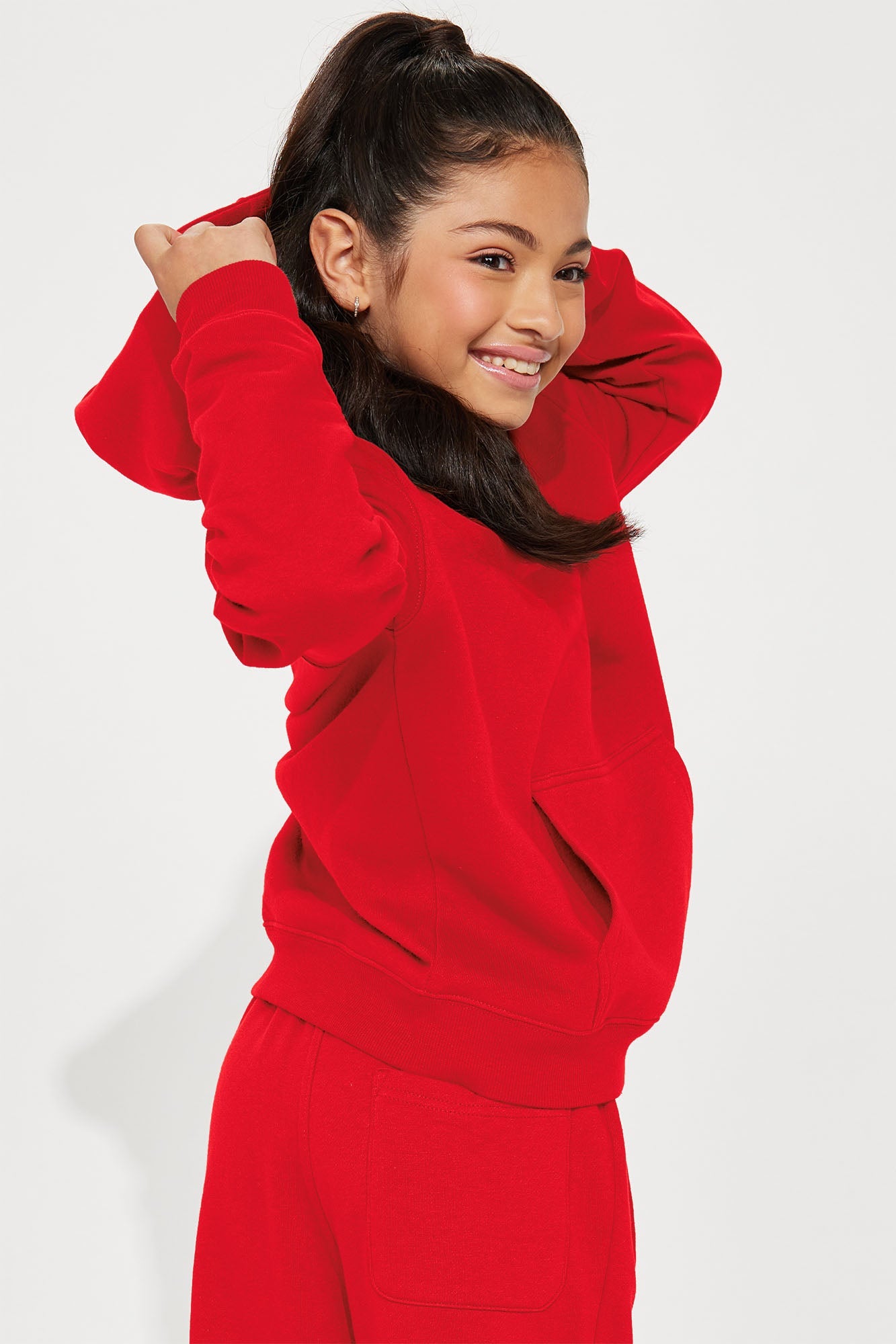 Mini Stole Your Toys Oversized Hoodie - Red
