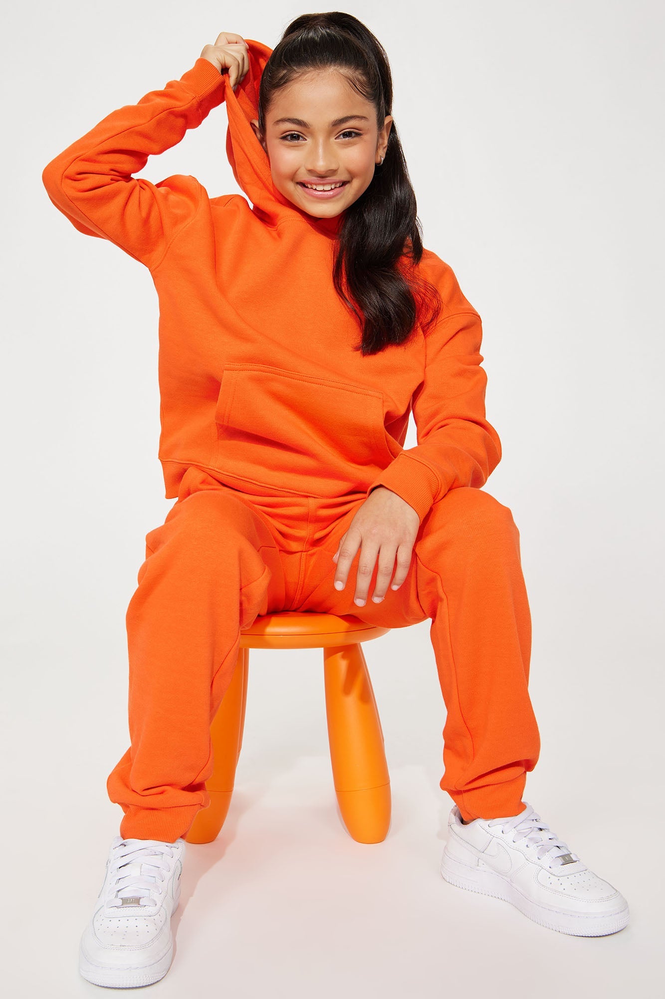 Mini Stole Your Toys Oversized Hoodie - Orange