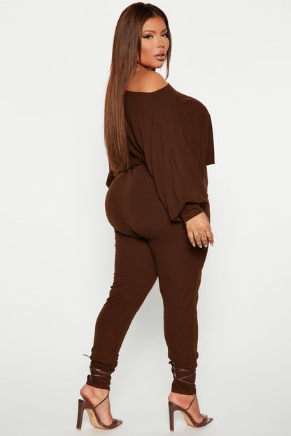 A Special Thing Jumpsuit - Chocolate
