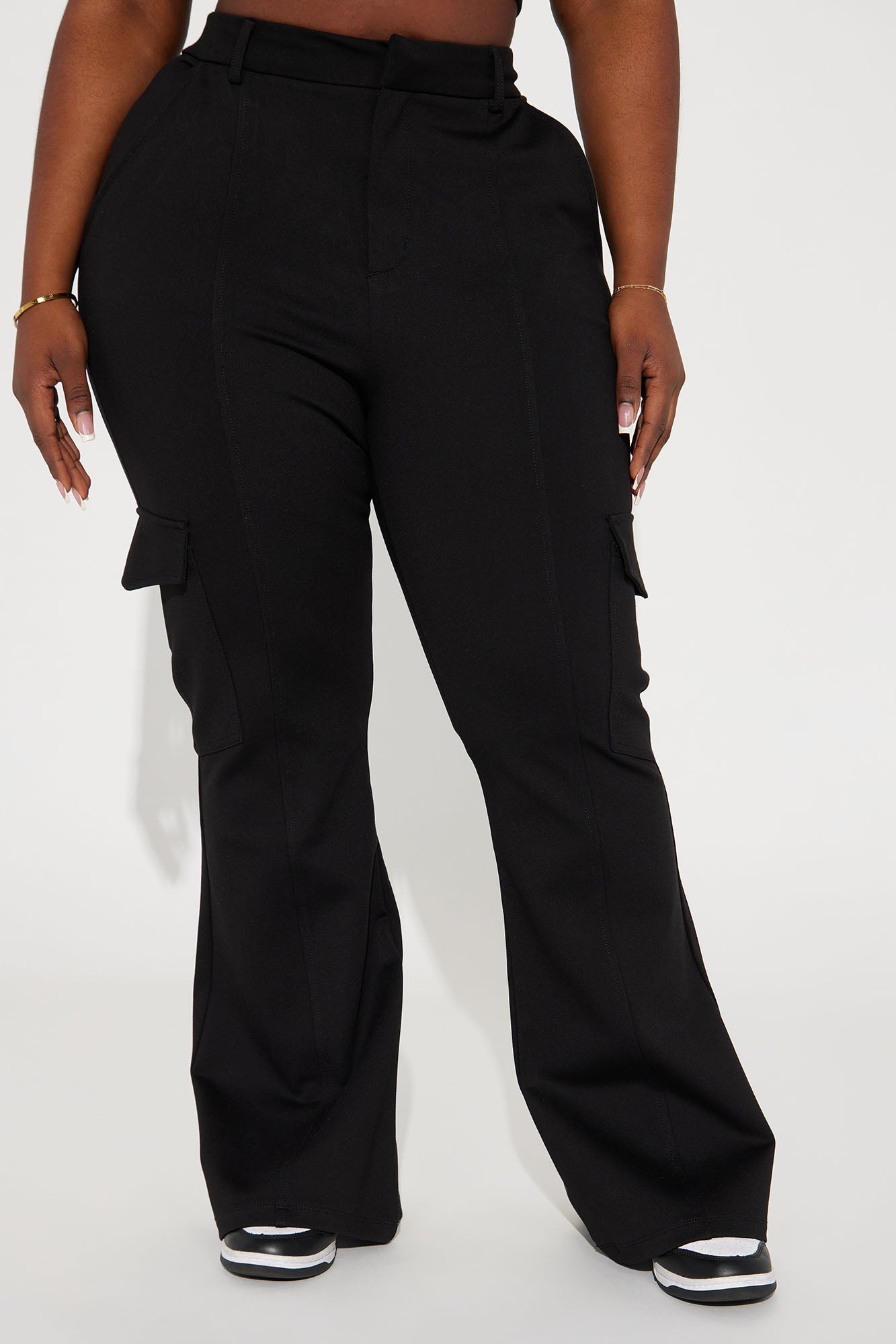 Be About It Flare Cargo Pant - Black