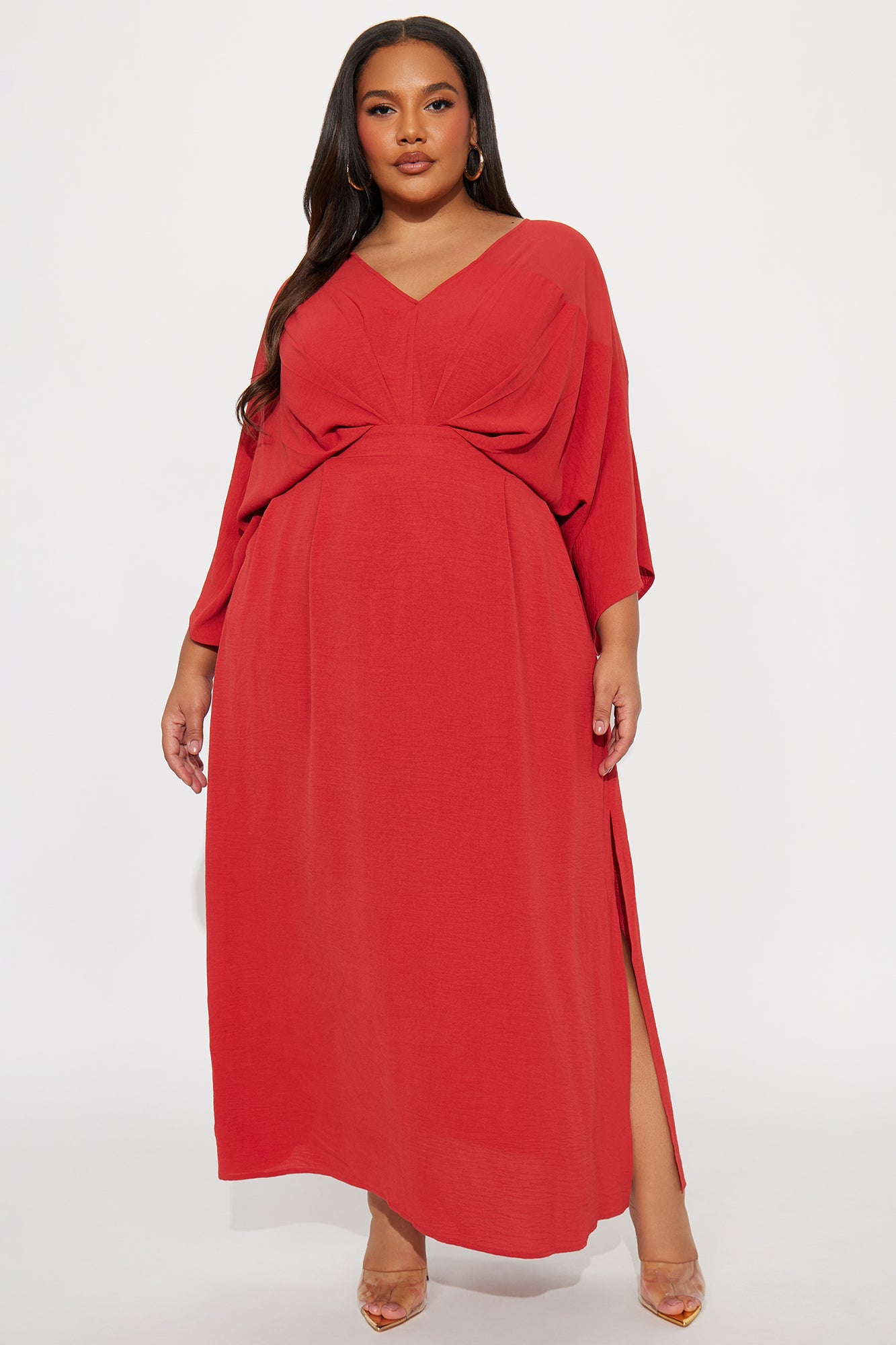 Tove Long Sleeve Maxi Dress - Rust
