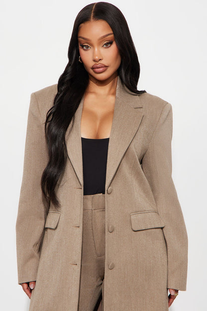 Level Of Sophistication Trench Coat - Mocha