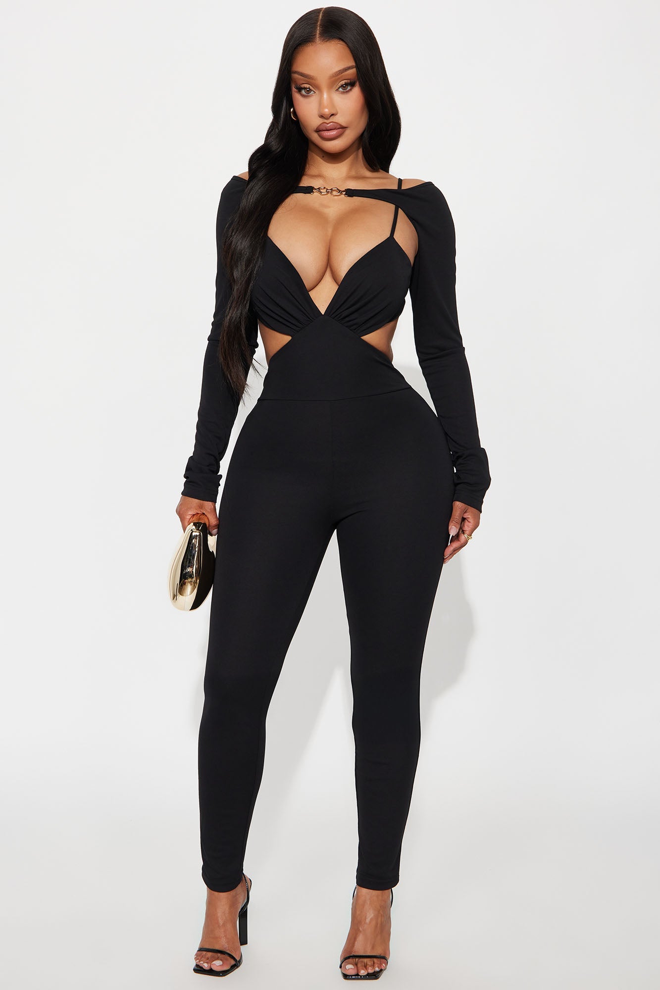 Night Owl 2 Piece Set Jumpsuit - Black