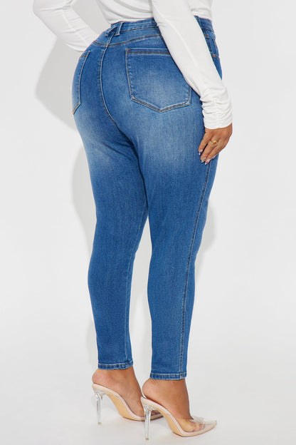 Hold You In Compression Skinny Jean - Medium Wash