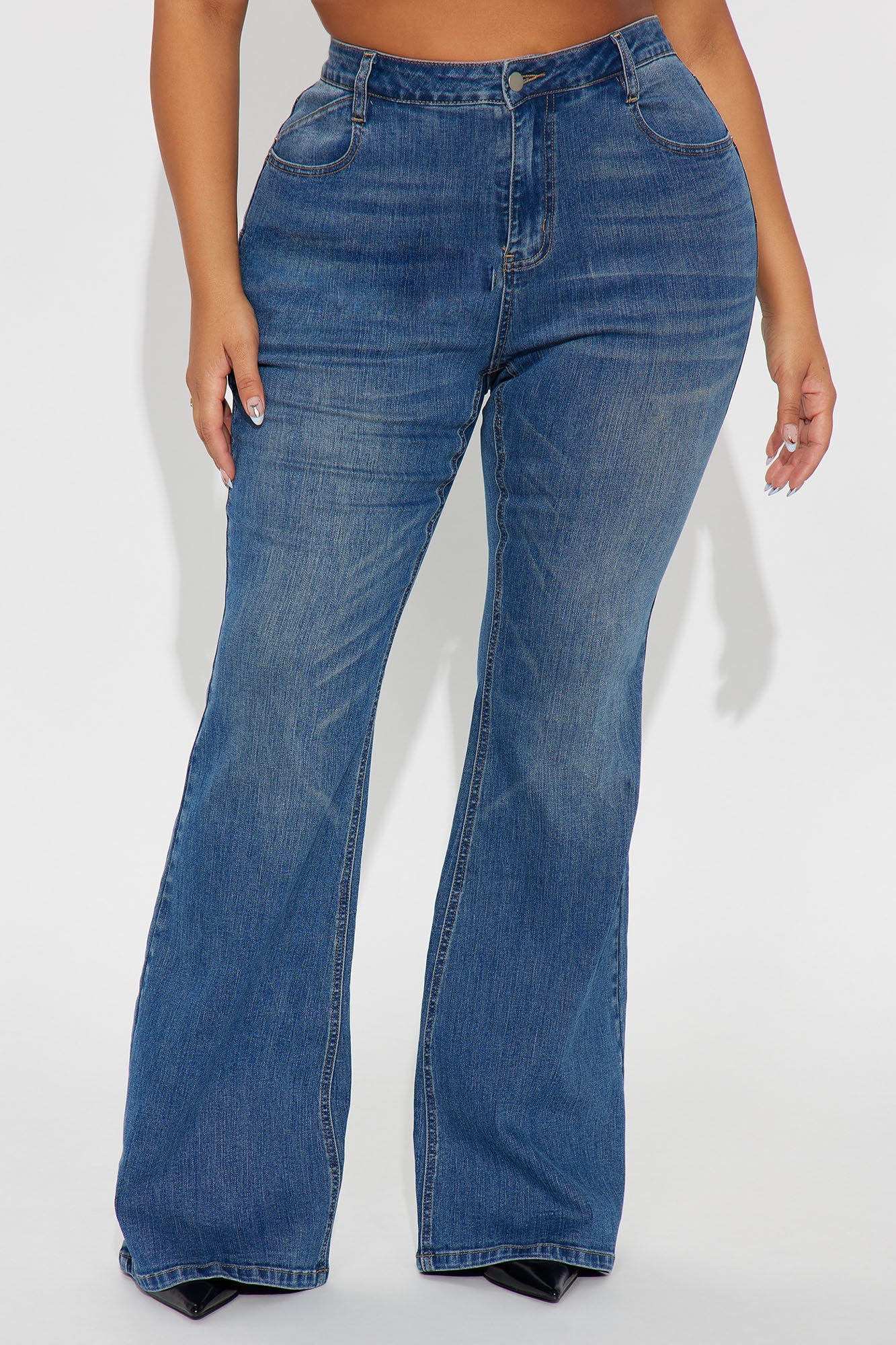 Perfect Stretch Sculpt Flare Jeans - Medium Wash