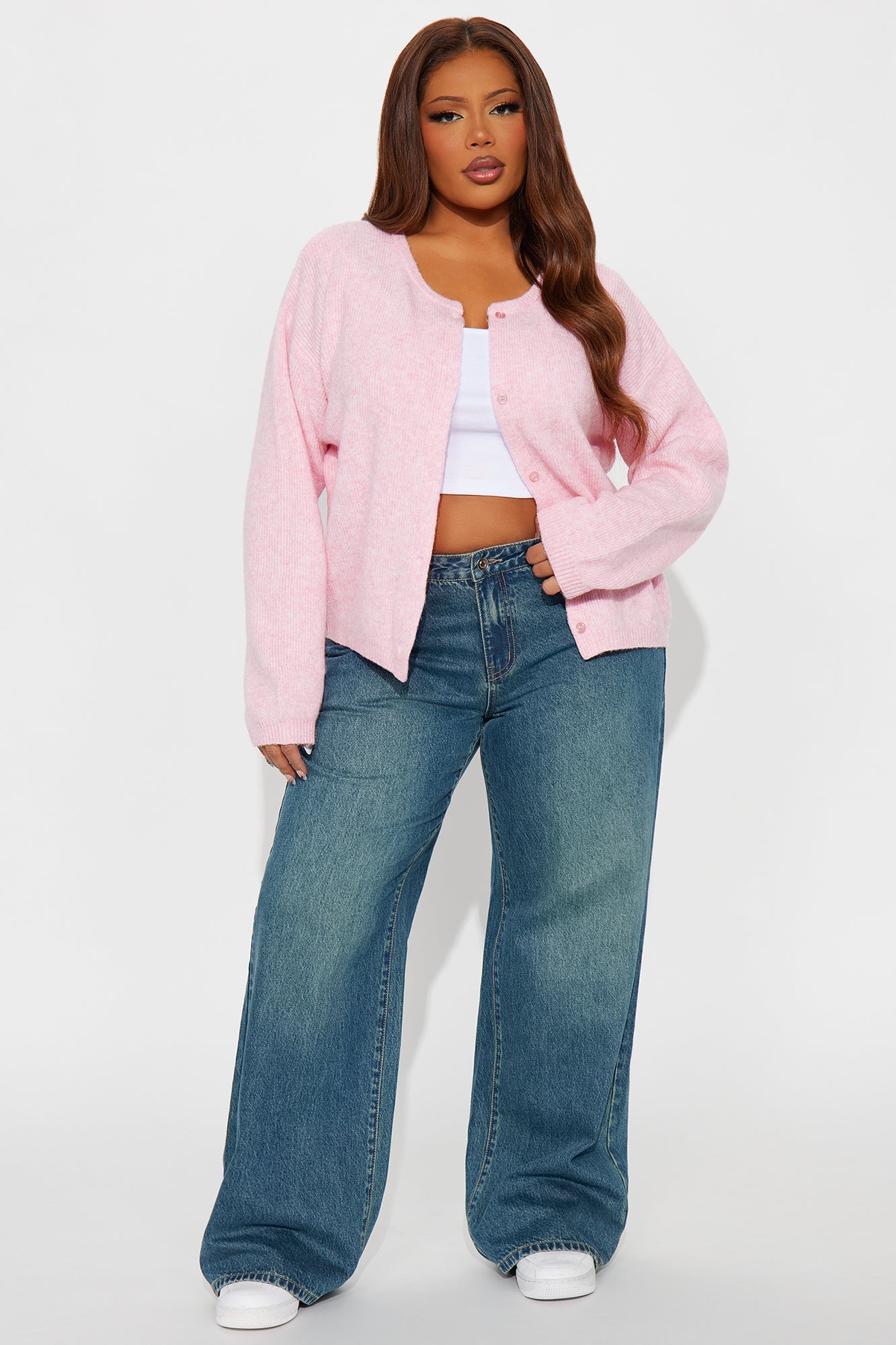In Love With Fall Cardigan - Pink