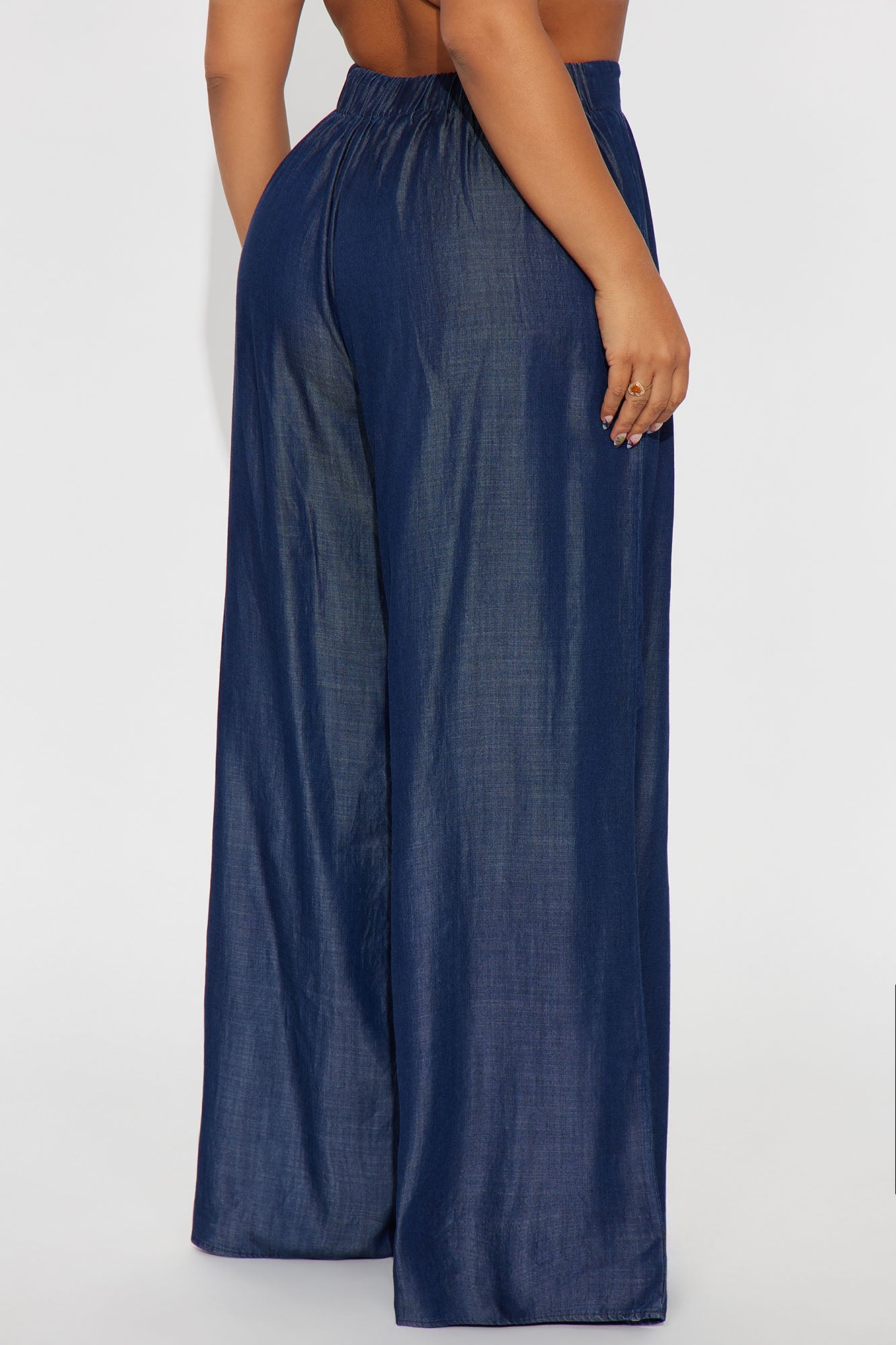 Gloriana Wide Leg Pant - Dark Wash