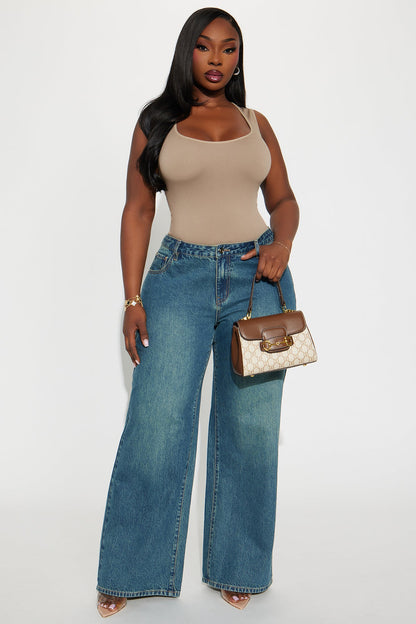 Cindy Seamless Bodysuit - Taupe