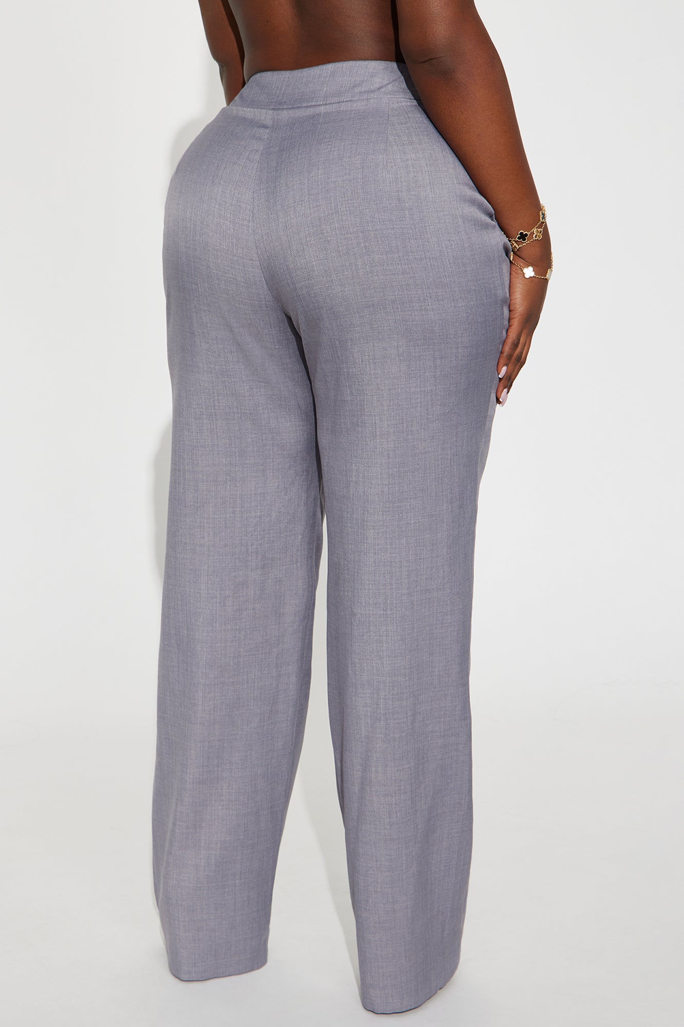 Rachel Straight Leg Trouser Pant 33″ - Grey