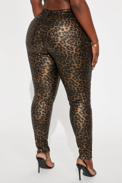 Chloe Leopard Skinny Pant - Leopard