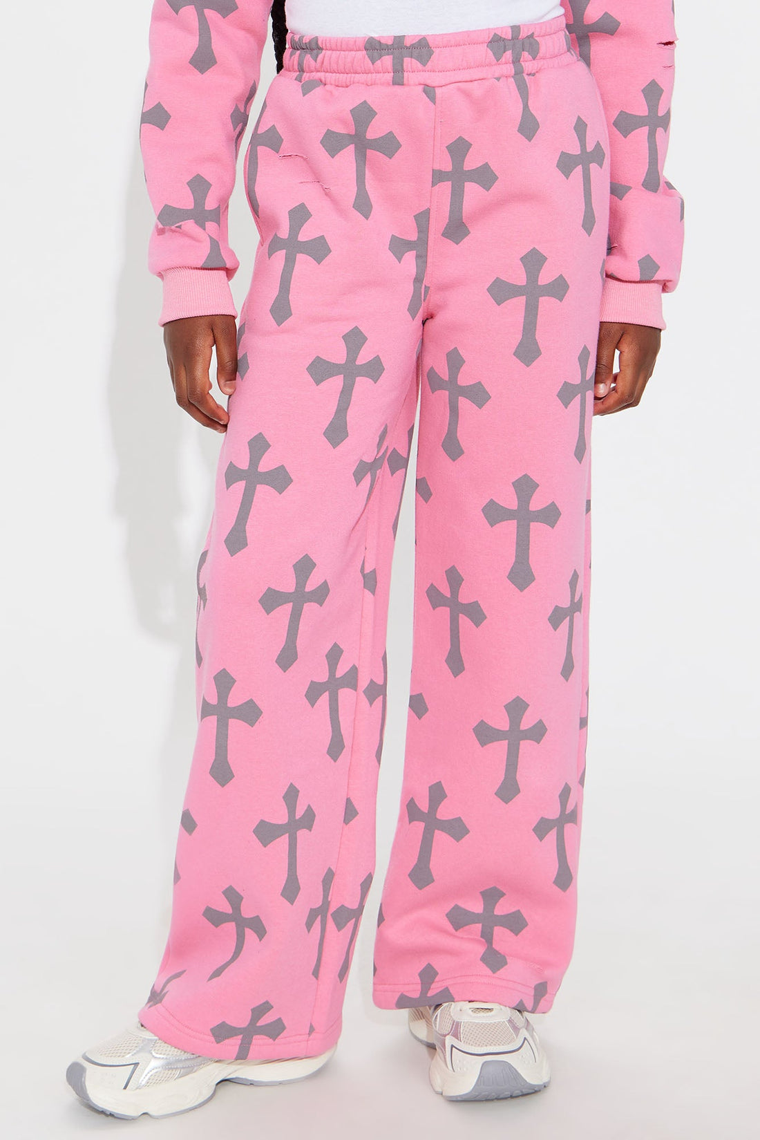 Mini Faith In Me Wide Leg Pants - Pink