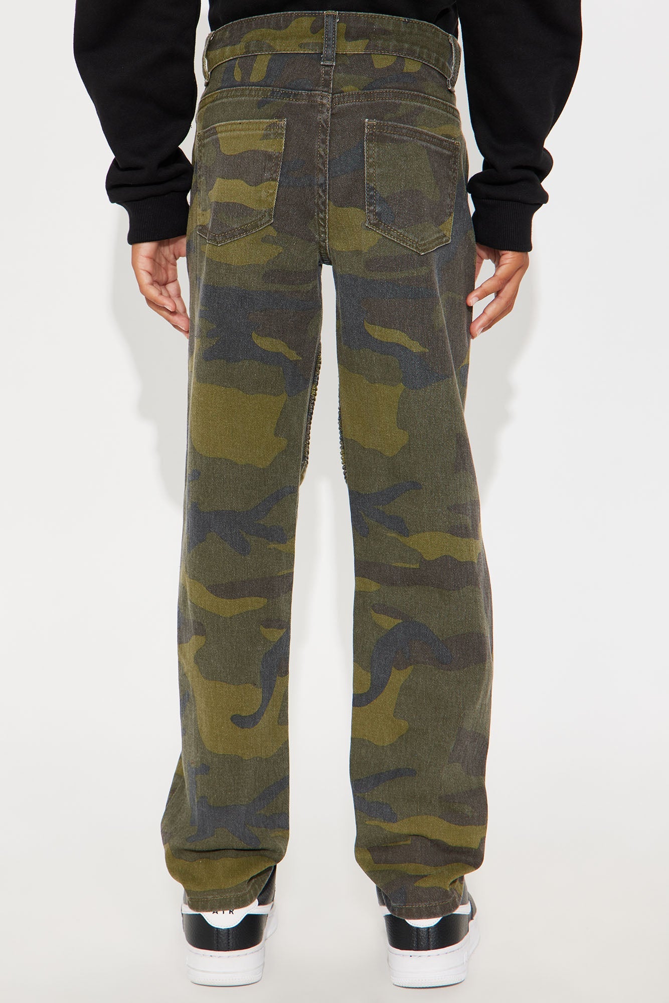 Mini The Grind Never Stops Rip And Repair Jeans - Camouflage