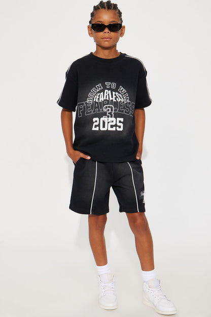 Mini Tyson Just Go With It Short Sleeve Tee - Black Wash