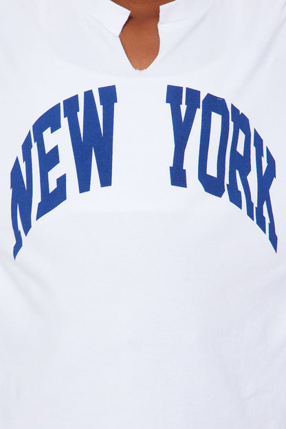 Mini New York Girl T Shirt - White
